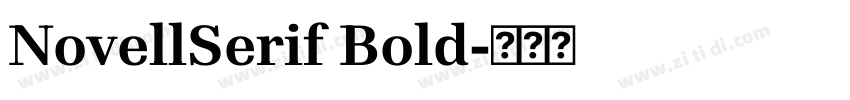 NovellSerif Bold字体转换